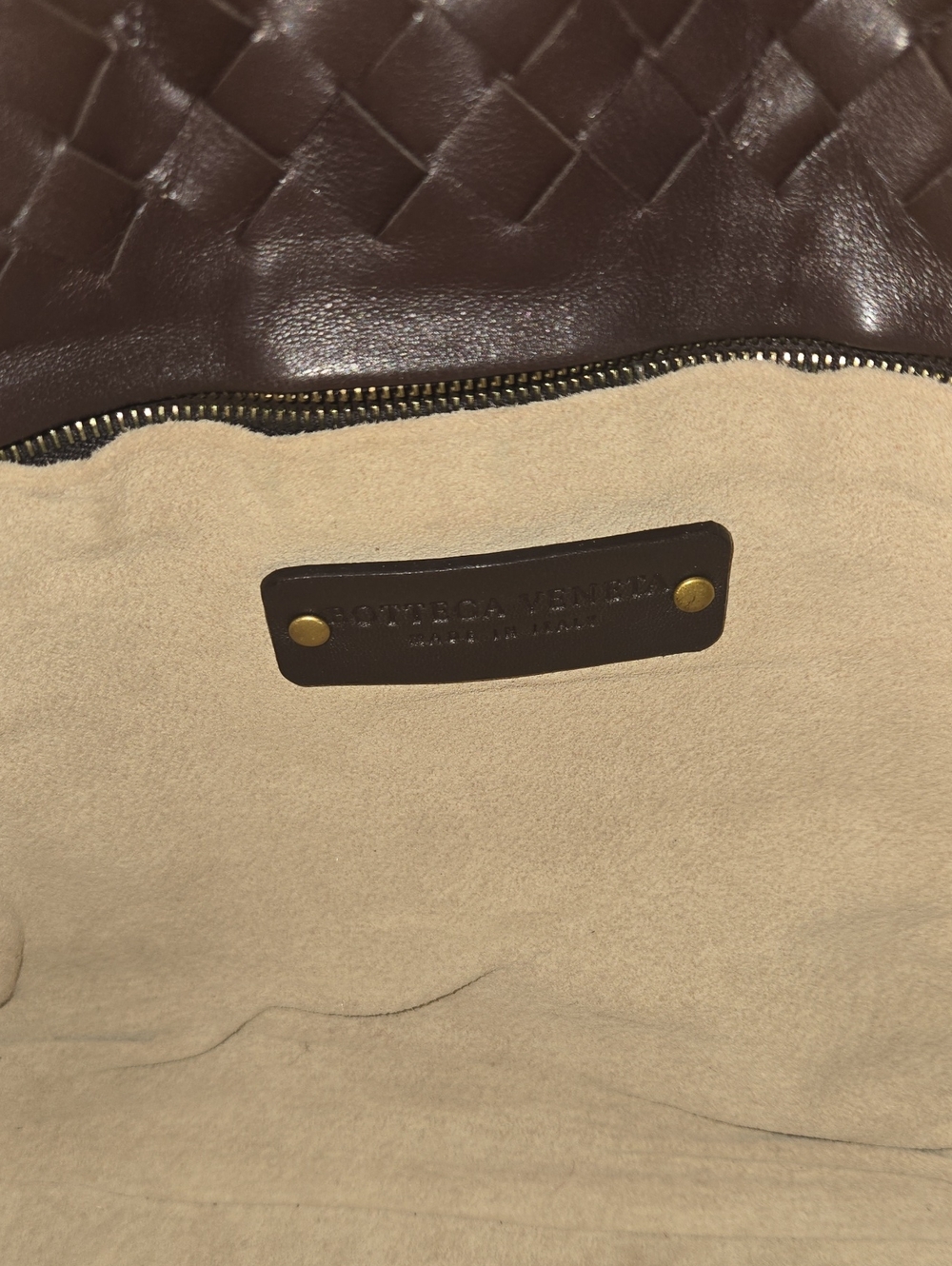 Bottega Veneta Brown Leather Nappa Intrecciato Small Capri Tote - Picture 3 of 12